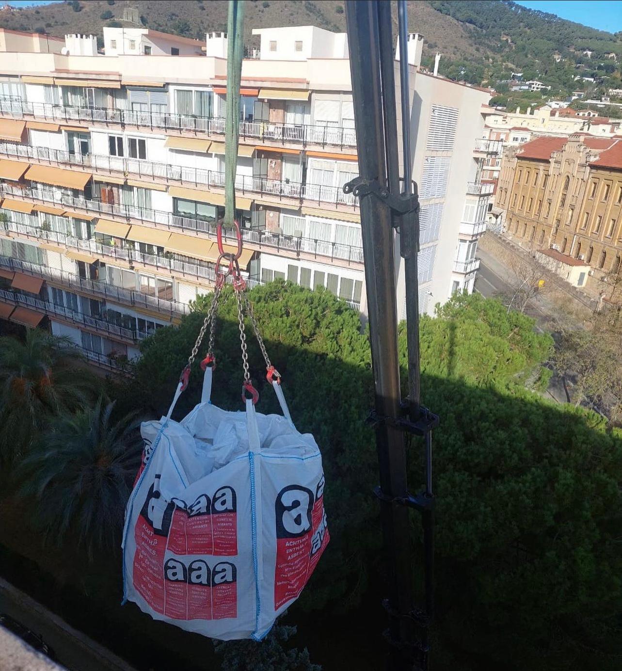 Retirada de amianto en Tarragona parte final